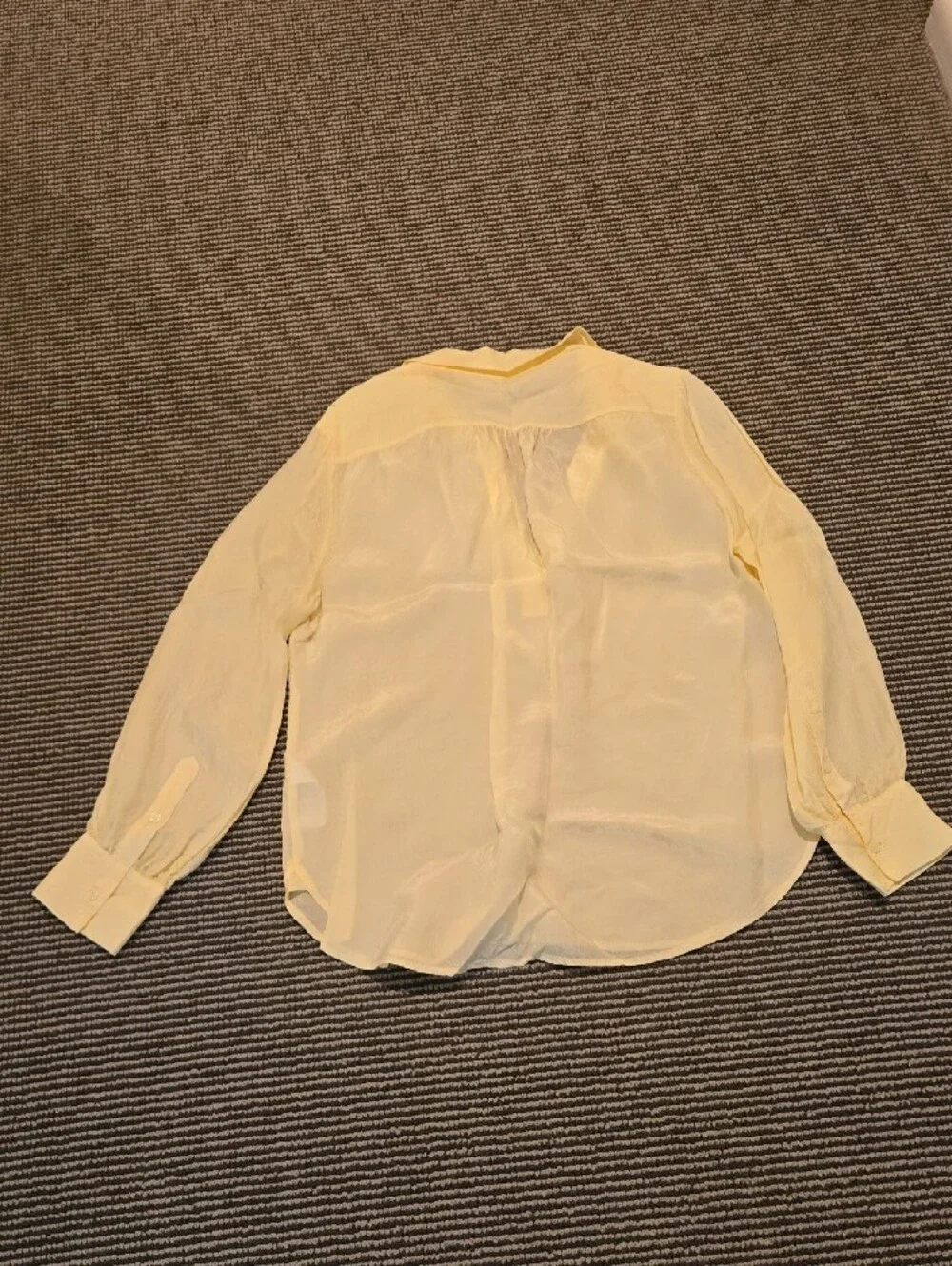 J.Crew Light Yellow Relaxed Button-Front Shirt
